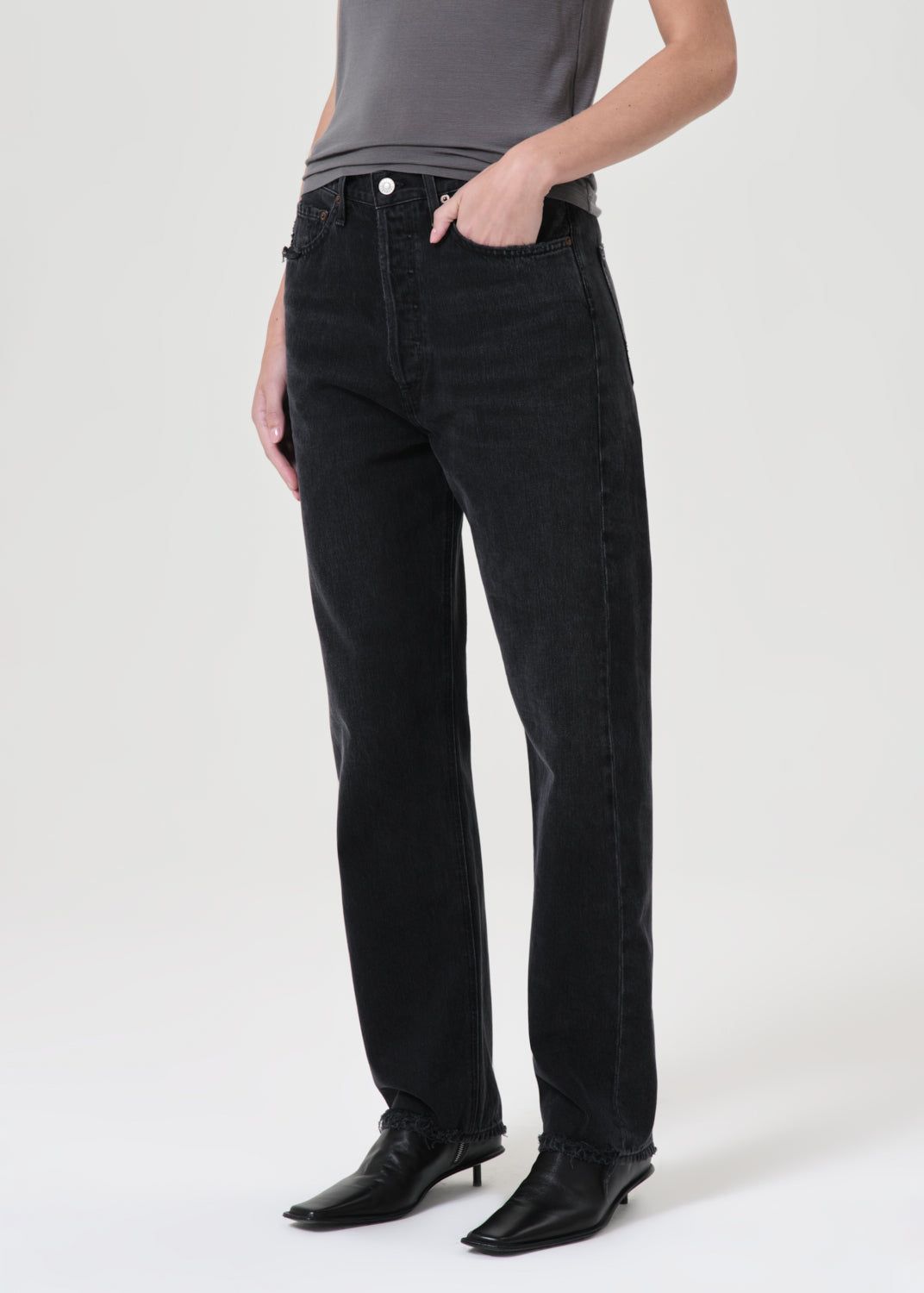 Denim Agolde 90's Mid Rise Straight Femme Tar | OKFER-3869