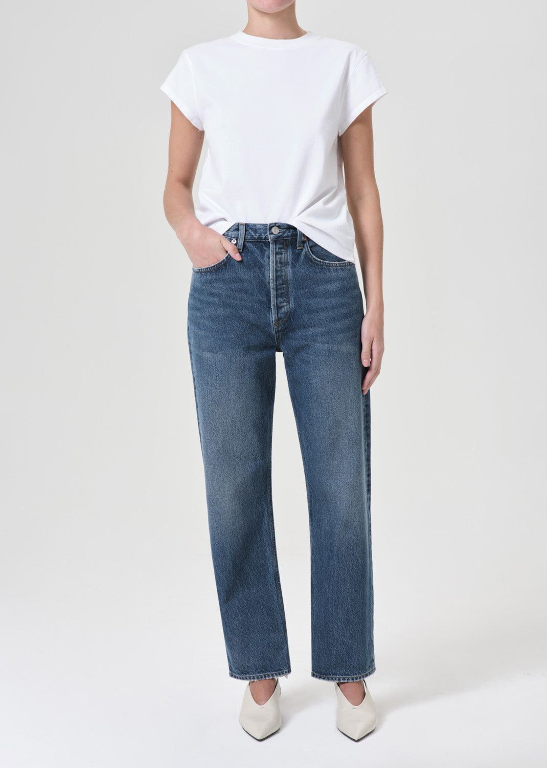 Denim Agolde 90's Mid Rise Straight Femme Essence | UZDRV-7901