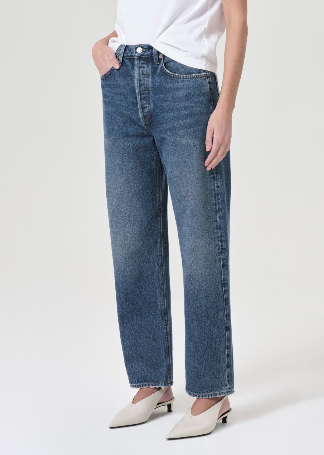 Denim Agolde 90's Mid Rise Straight Femme Essence | UZDRV-7901