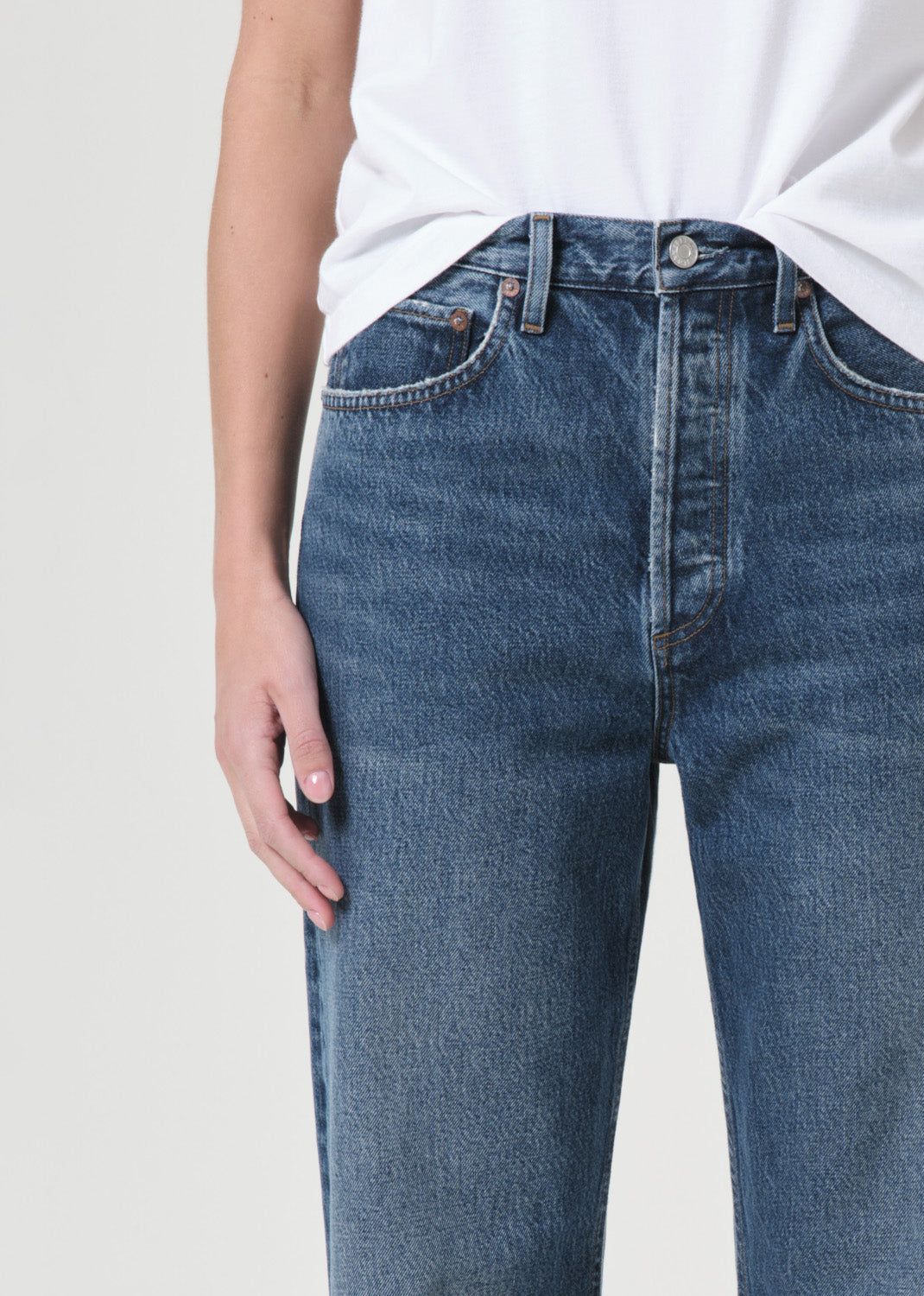 Denim Agolde 90's Mid Rise Straight Femme Essence | UZDRV-7901