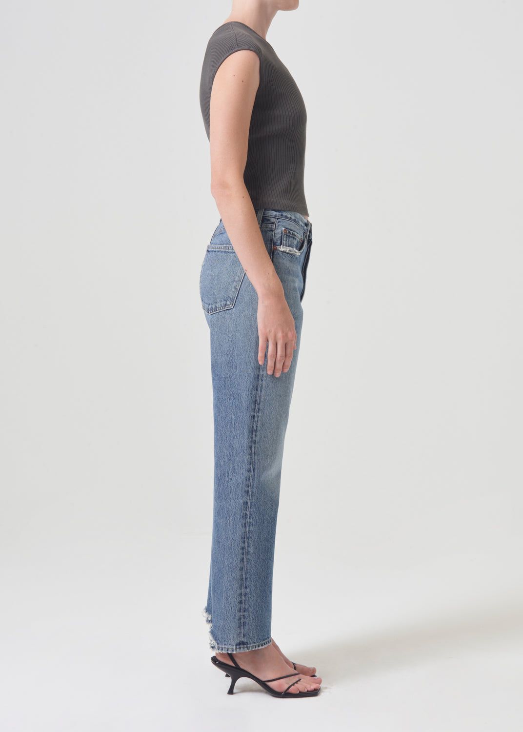 Denim Agolde 90's Mid Rise Straight Femme Hooked | EFVQU-4703