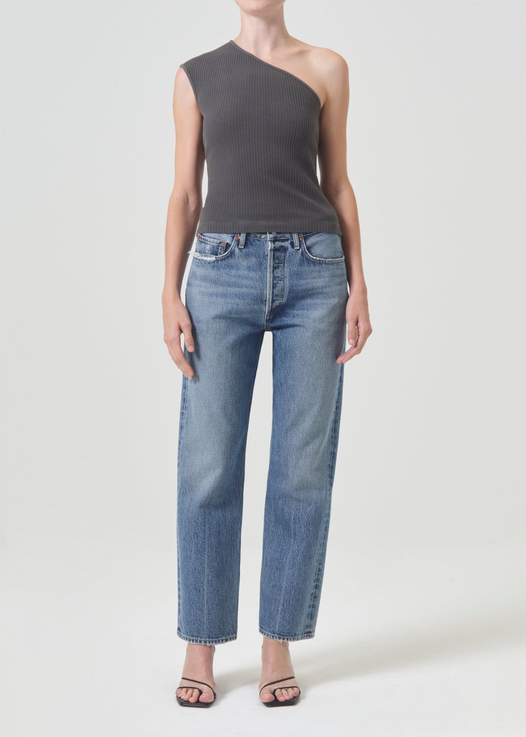 Denim Agolde 90\'s Mid Rise Straight Femme Hooked | EFVQU-4703