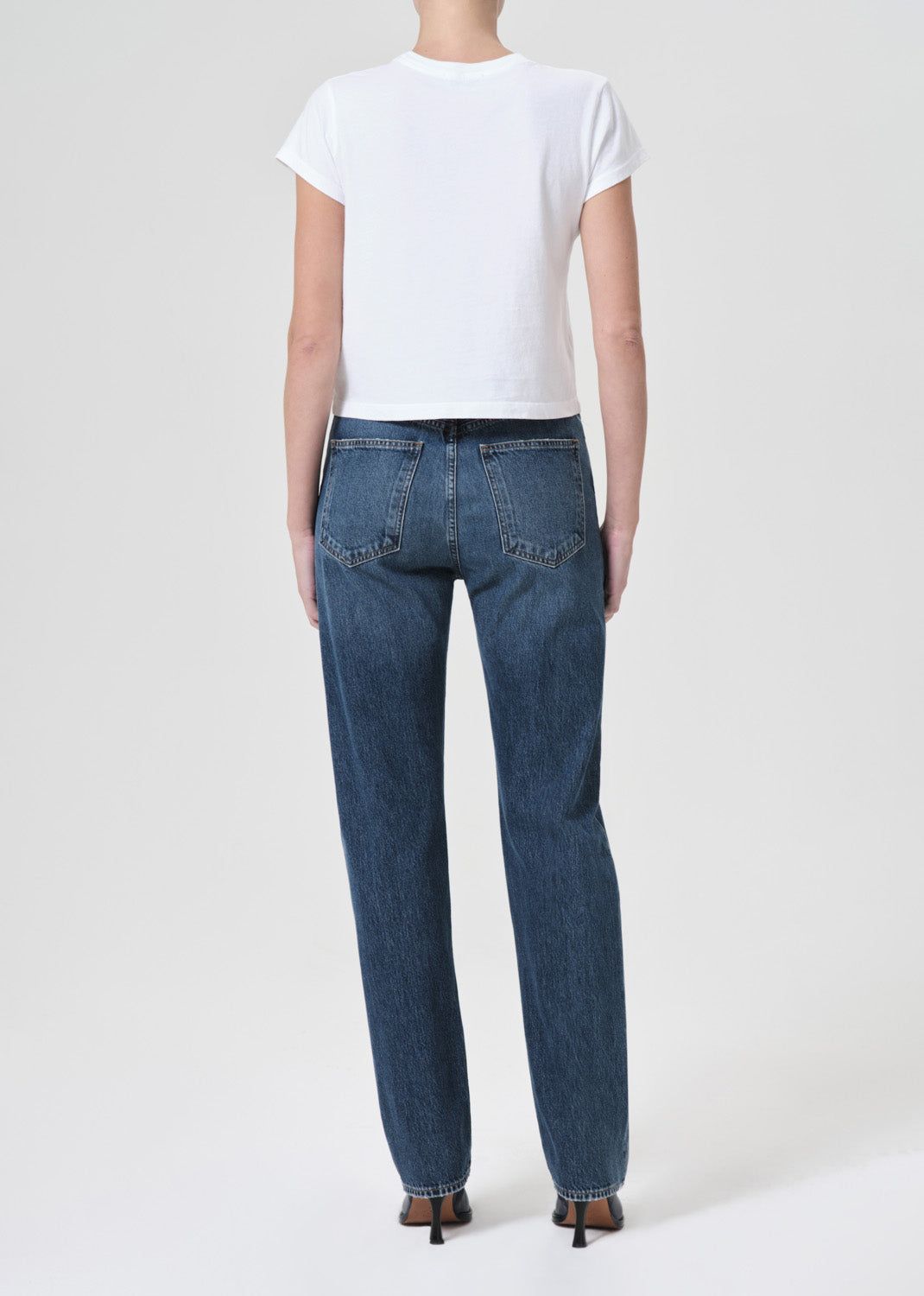 Denim Agolde 90's Pinch Waist High Rise Straight Long Femme Control | QRFAP-1573