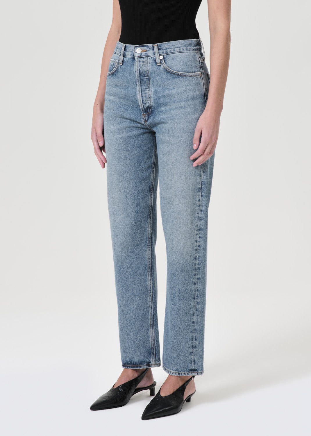 Denim Agolde 90's Pinch Waist High Rise Straight Femme Navigate | RKCBY-5947