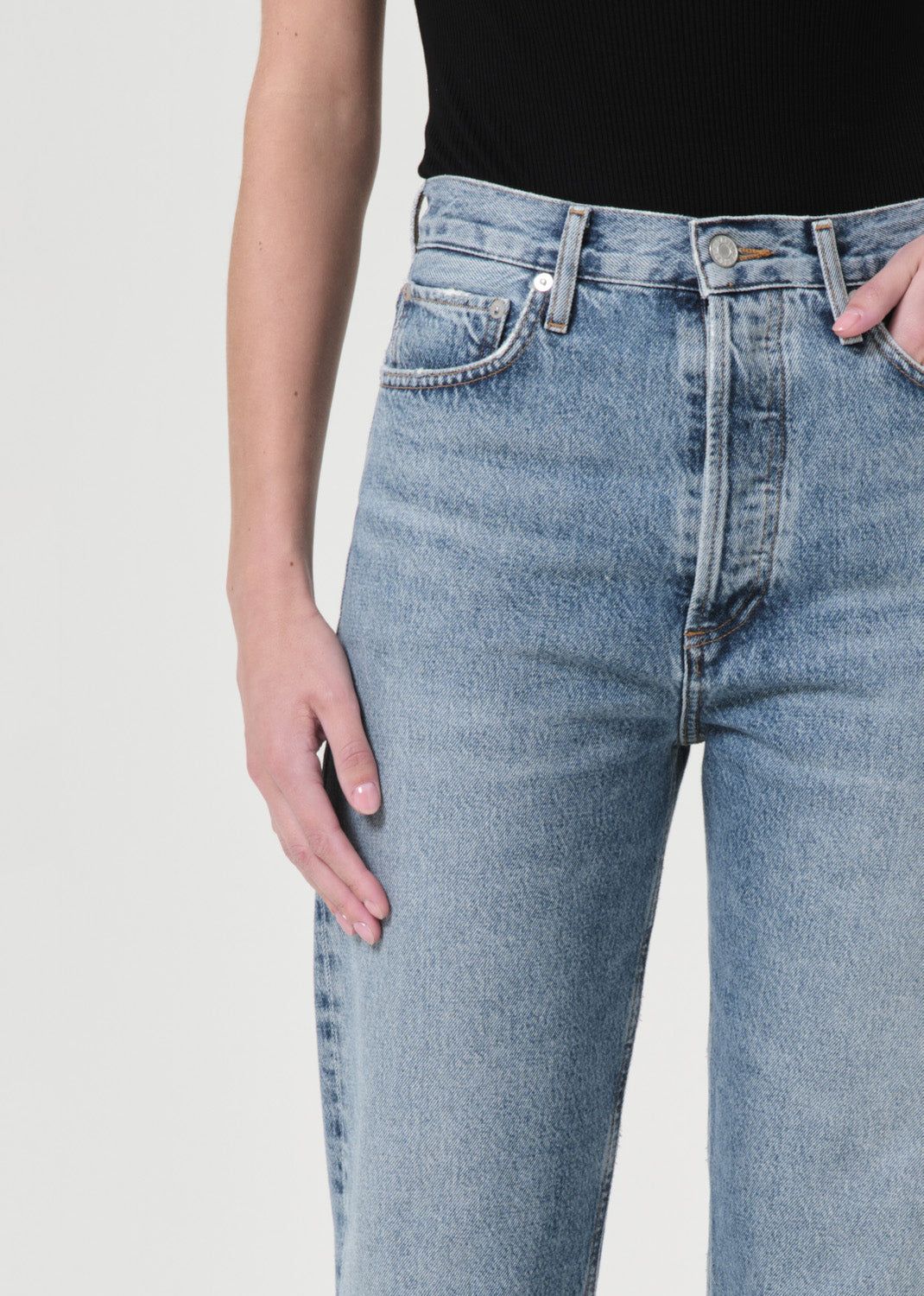 Denim Agolde 90's Pinch Waist High Rise Straight Femme Navigate | RKCBY-5947
