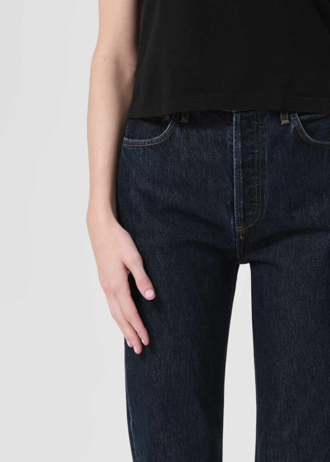 Denim Agolde 90's Pinch Waist High Rise Straight Long Femme Polished | RKTFG-6812