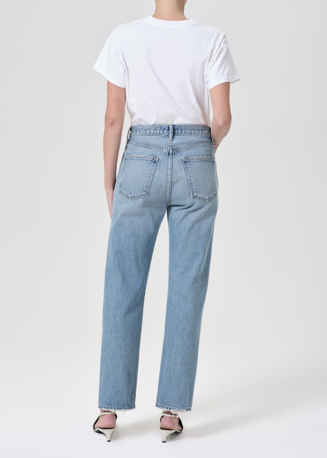 Denim Agolde 90's Pinch Waist High Rise Straight Femme Harmonic | TXMFU-0264