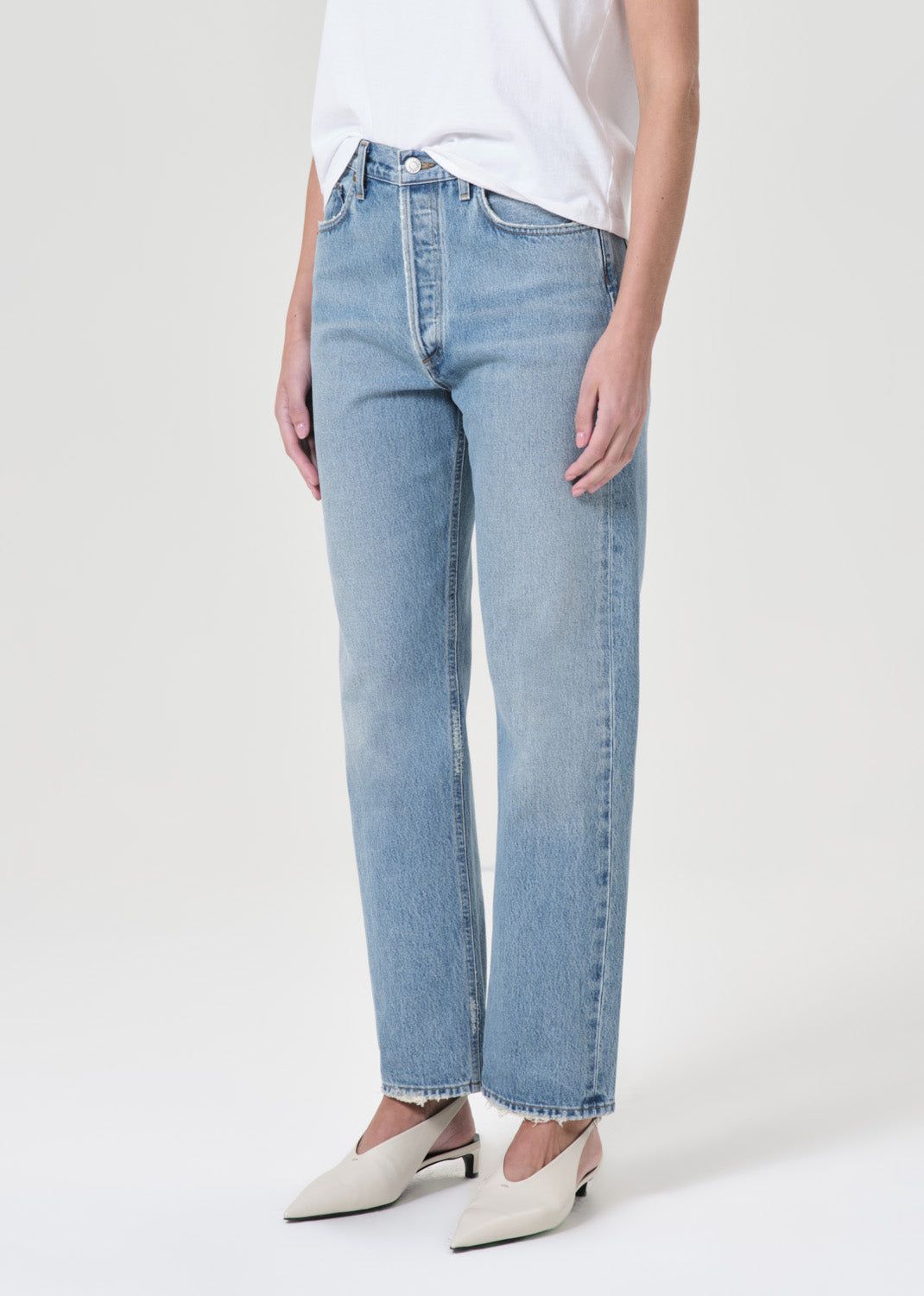 Denim Agolde 90's Pinch Waist High Rise Straight Femme Harmonic | TXMFU-0264