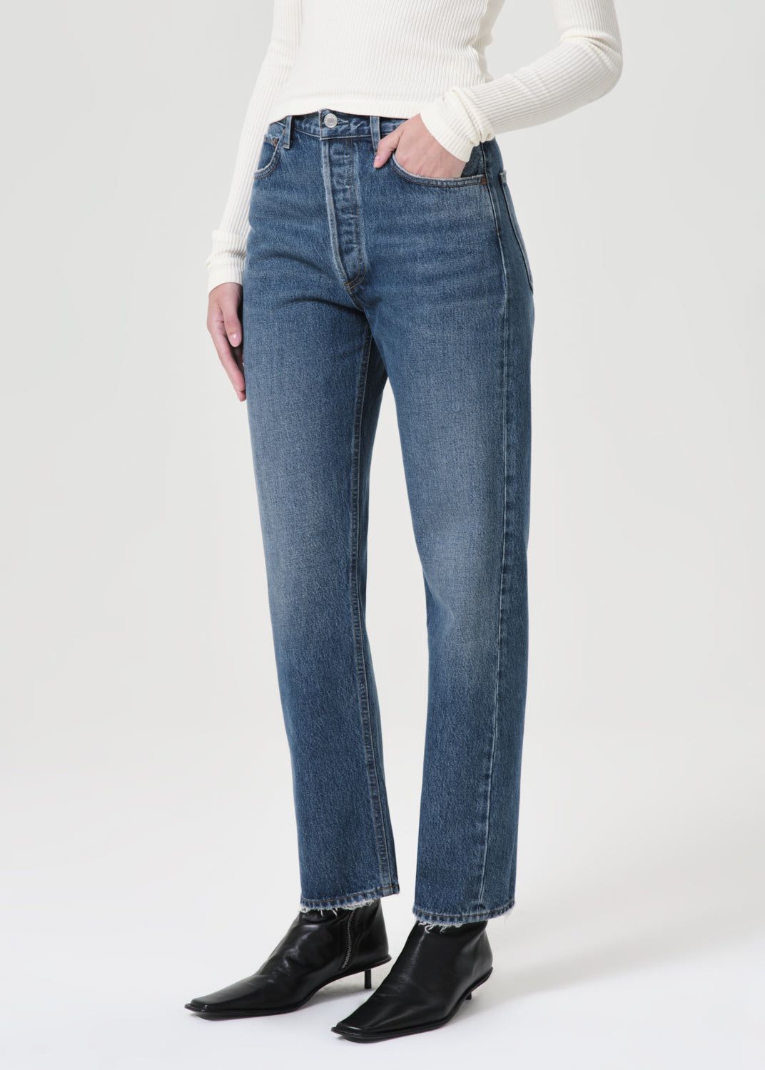 Denim Agolde 90's Pinch Waist High Rise Straight Femme Essence | UKWOS-7312