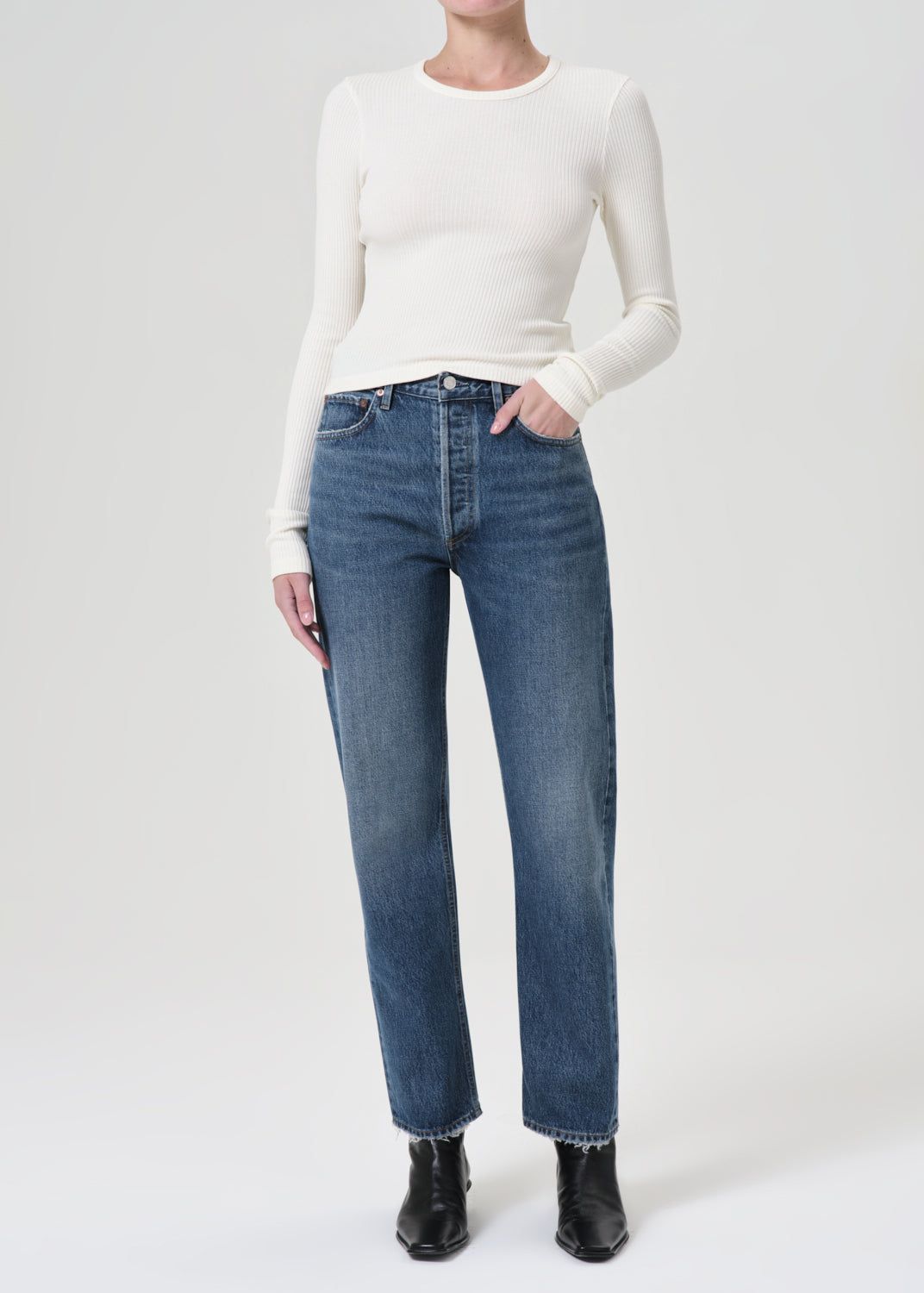 Denim Agolde 90\'s Pinch Waist High Rise Straight Femme Essence | UKWOS-7312