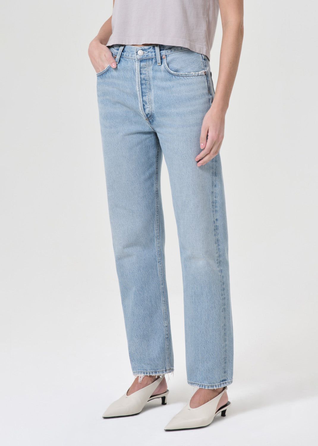 Denim Agolde 90's Pinch Waist High Rise Straight Femme Force | YIQGM-0468