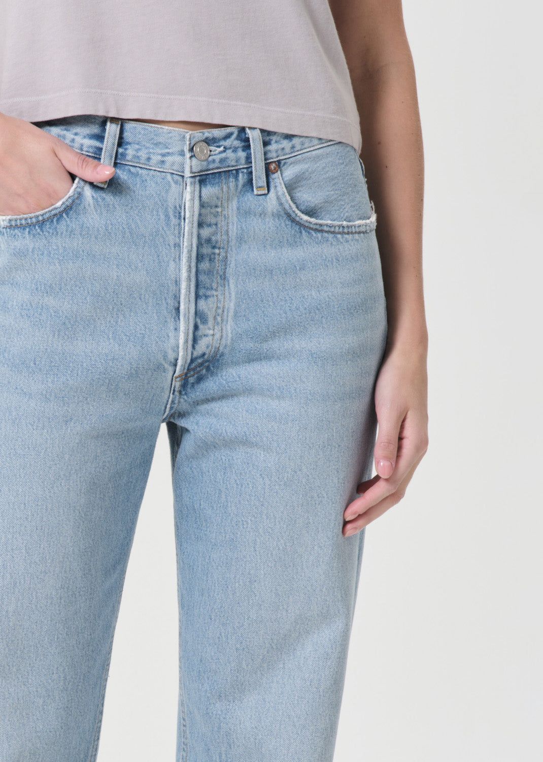 Denim Agolde 90's Pinch Waist High Rise Straight Femme Force | YIQGM-0468