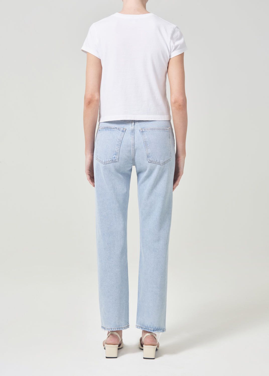 Denim Agolde 90's Pinch Waist High Rise Straight Femme Focus | YIXZM-0542