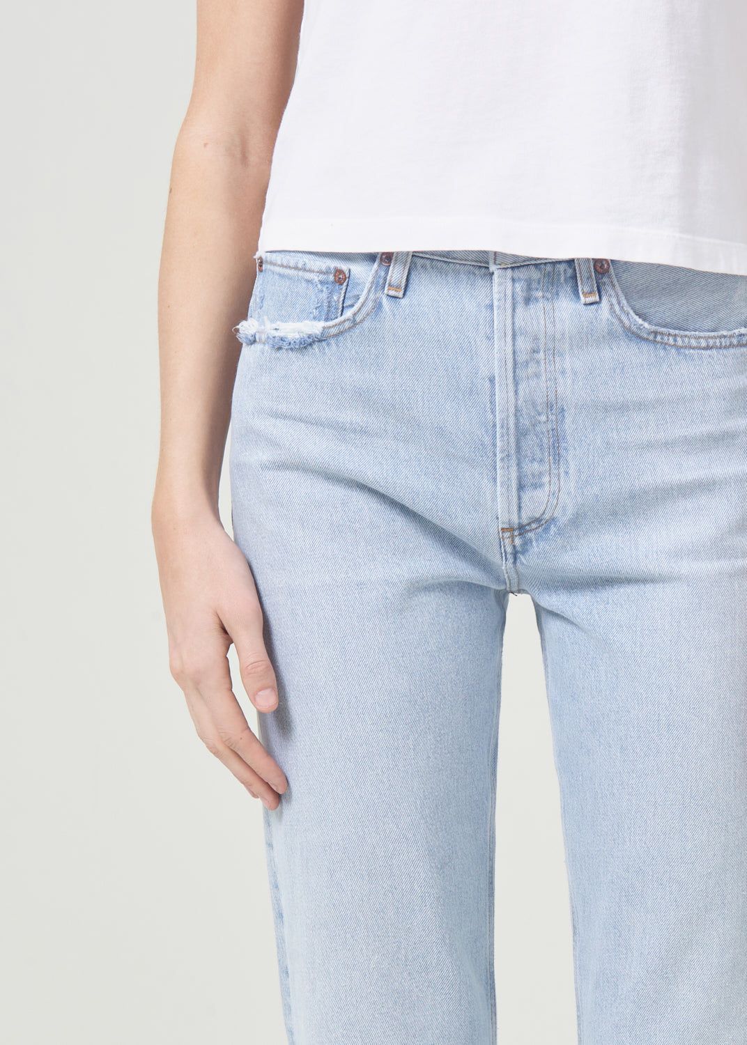 Denim Agolde 90's Pinch Waist High Rise Straight Femme Focus | YIXZM-0542