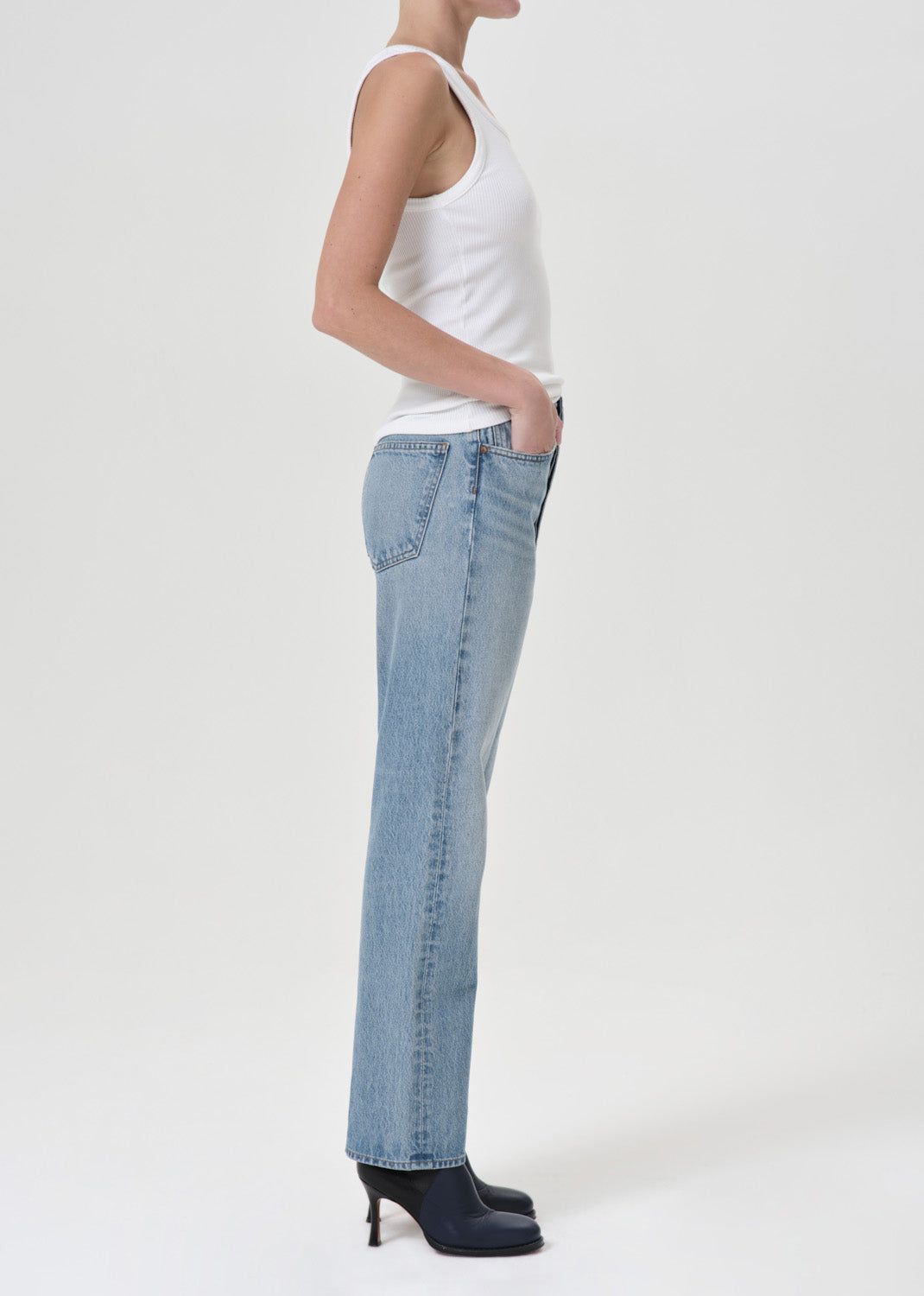 Denim Agolde 90's Pinch Waist High Rise Straight Femme Infinite | ZXPRW-6813