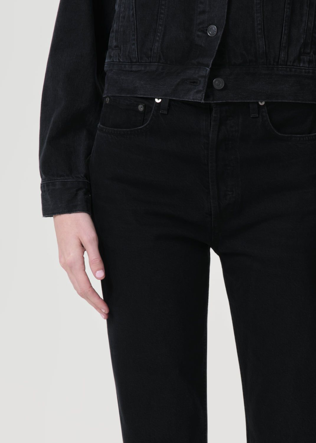 Denim Agolde 90's Pinch Waist High Rise Straight Femme Crushed | FMABS-5306