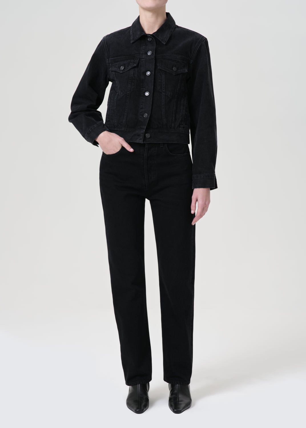 Denim Agolde 90\'s Pinch Waist High Rise Straight Femme Crushed | FMABS-5306