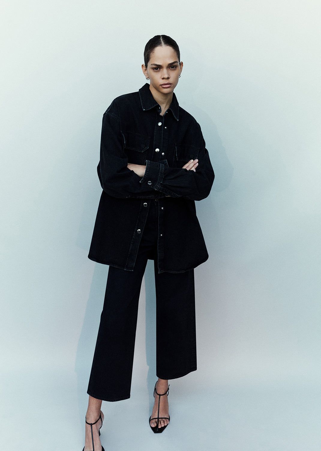 Denim Agolde Camryn Shirt Femme Crushed | ZGXHE-7582