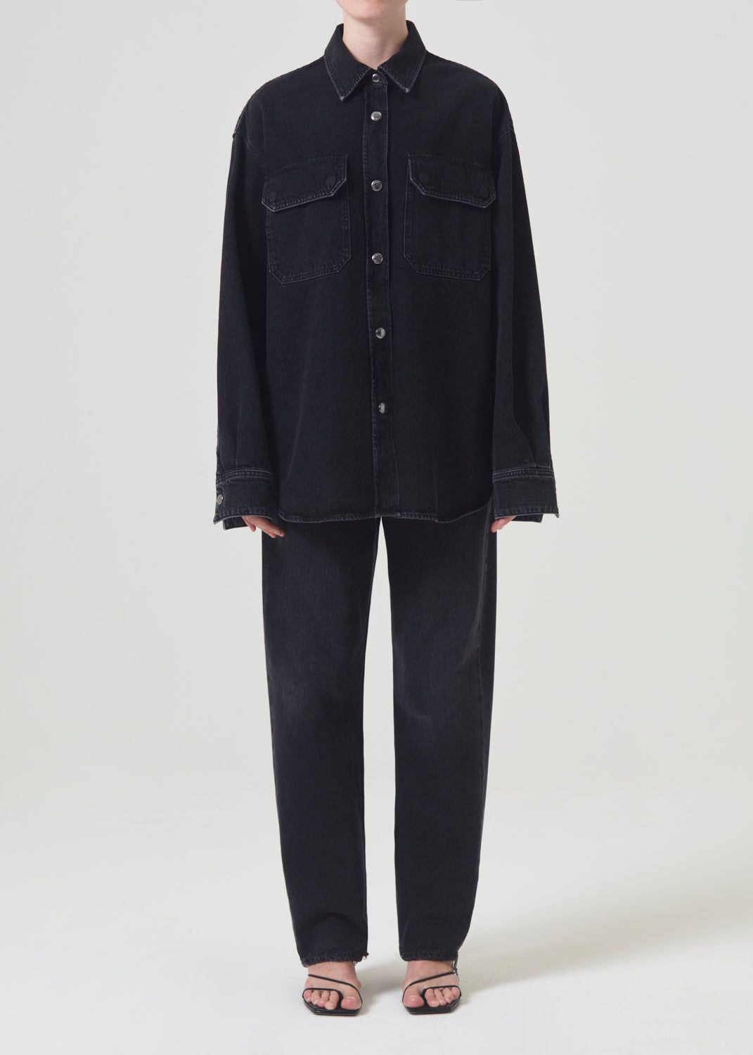 Denim Agolde Camryn Shirt Femme Crushed | ZGXHE-7582