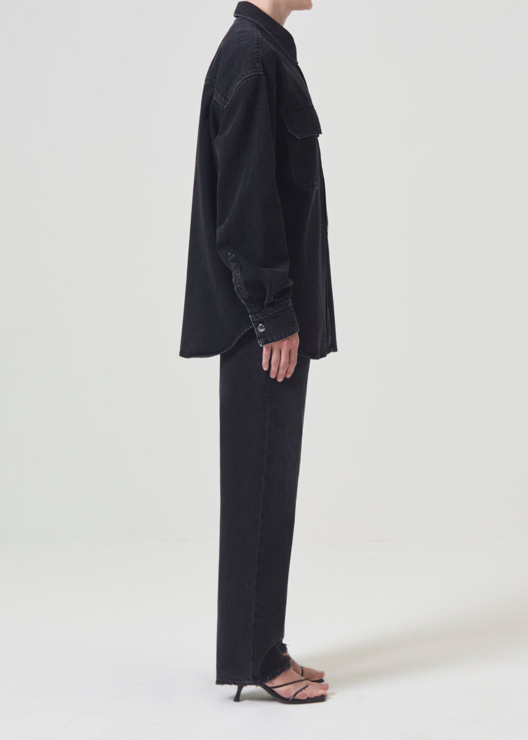 Denim Agolde Camryn Shirt Femme Crushed | ZGXHE-7582