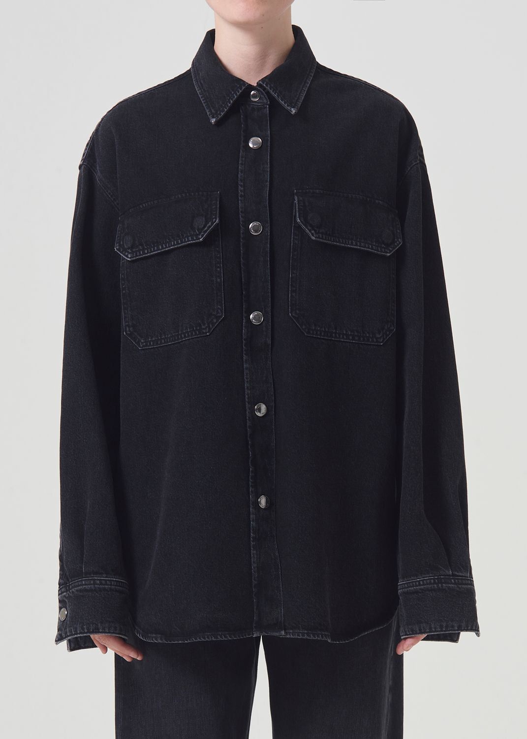 Denim Agolde Camryn Shirt Femme Crushed | ZGXHE-7582