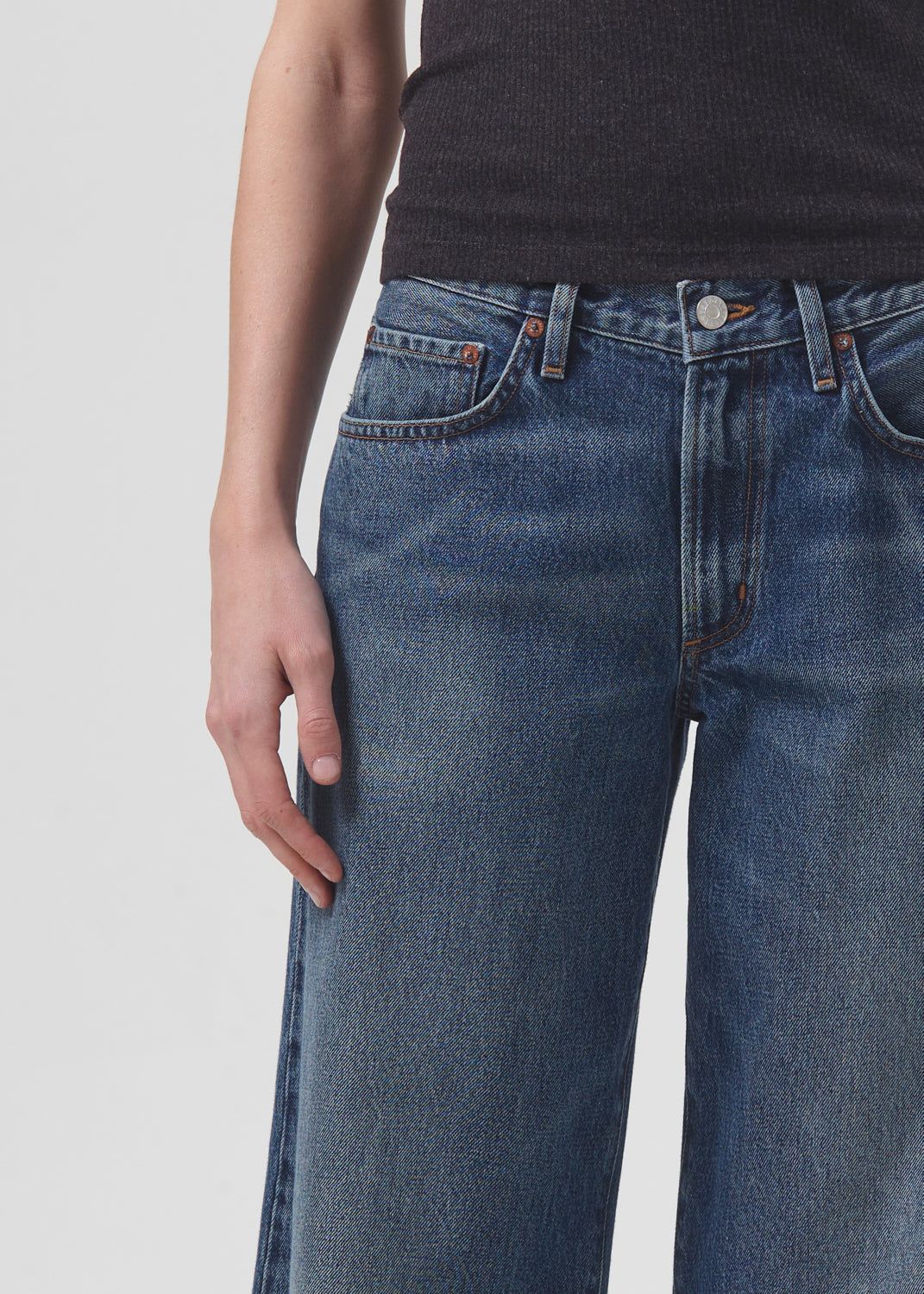 Denim Agolde Clara Low Rise Baggy Flare Femme Noise | IGZAL-3564