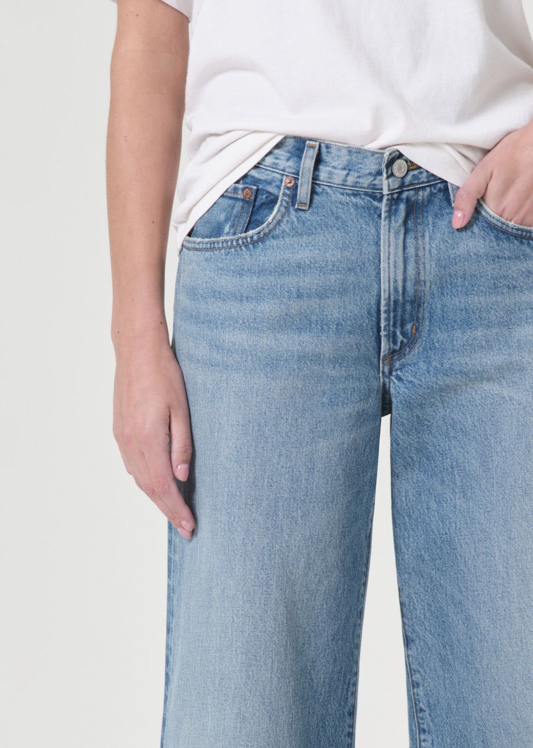 Denim Agolde Clara Low Rise Baggy Flare Femme Signal | CMYHQ-1384