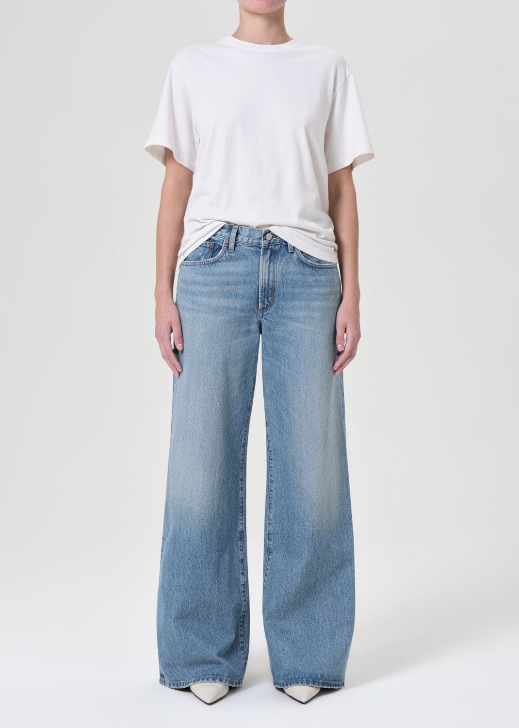 Denim Agolde Clara Low Rise Baggy Flare Femme Signal | CMYHQ-1384
