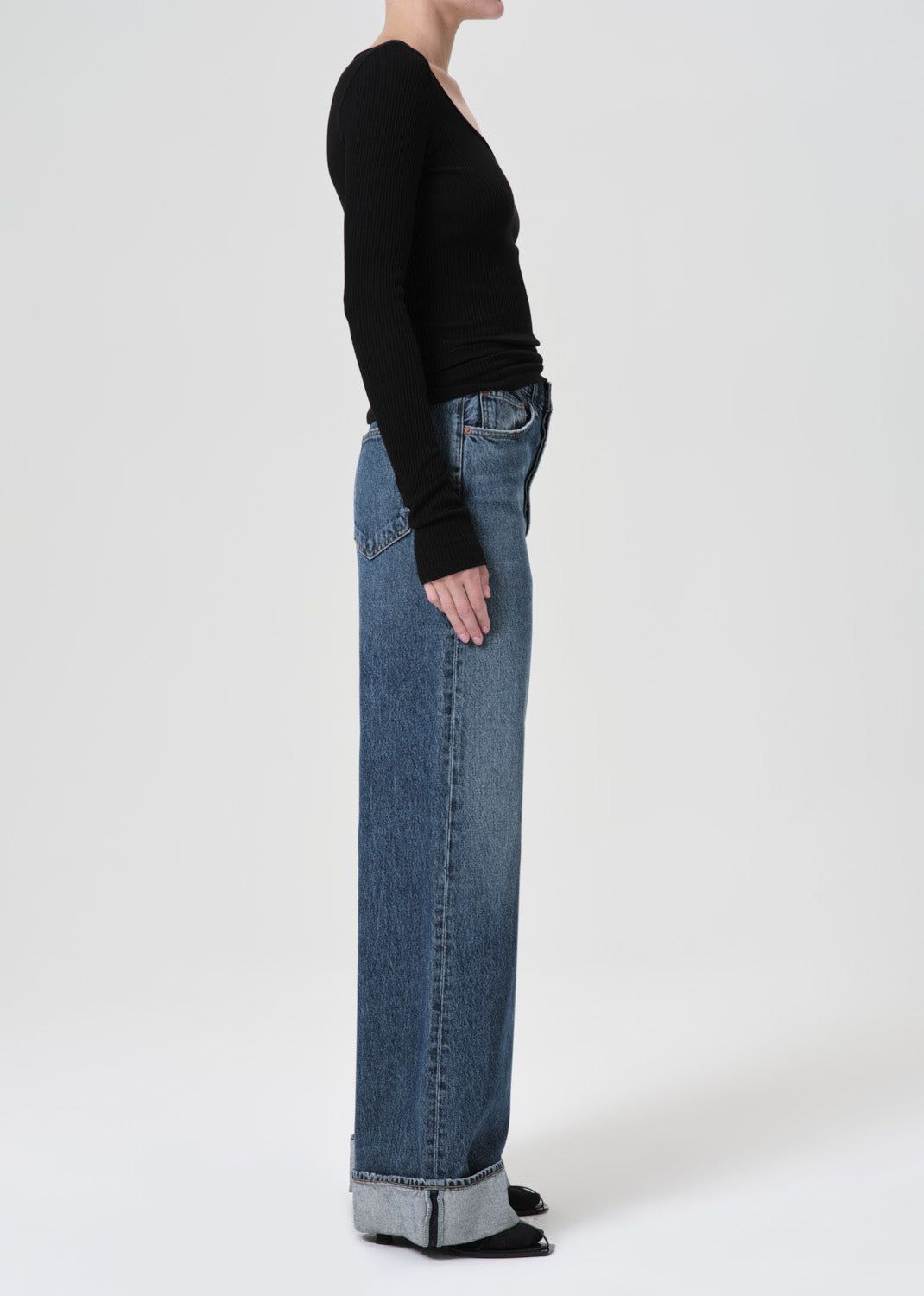 Denim Agolde Dame High Rise Wide Leg Femme Control | XLVEO-9831