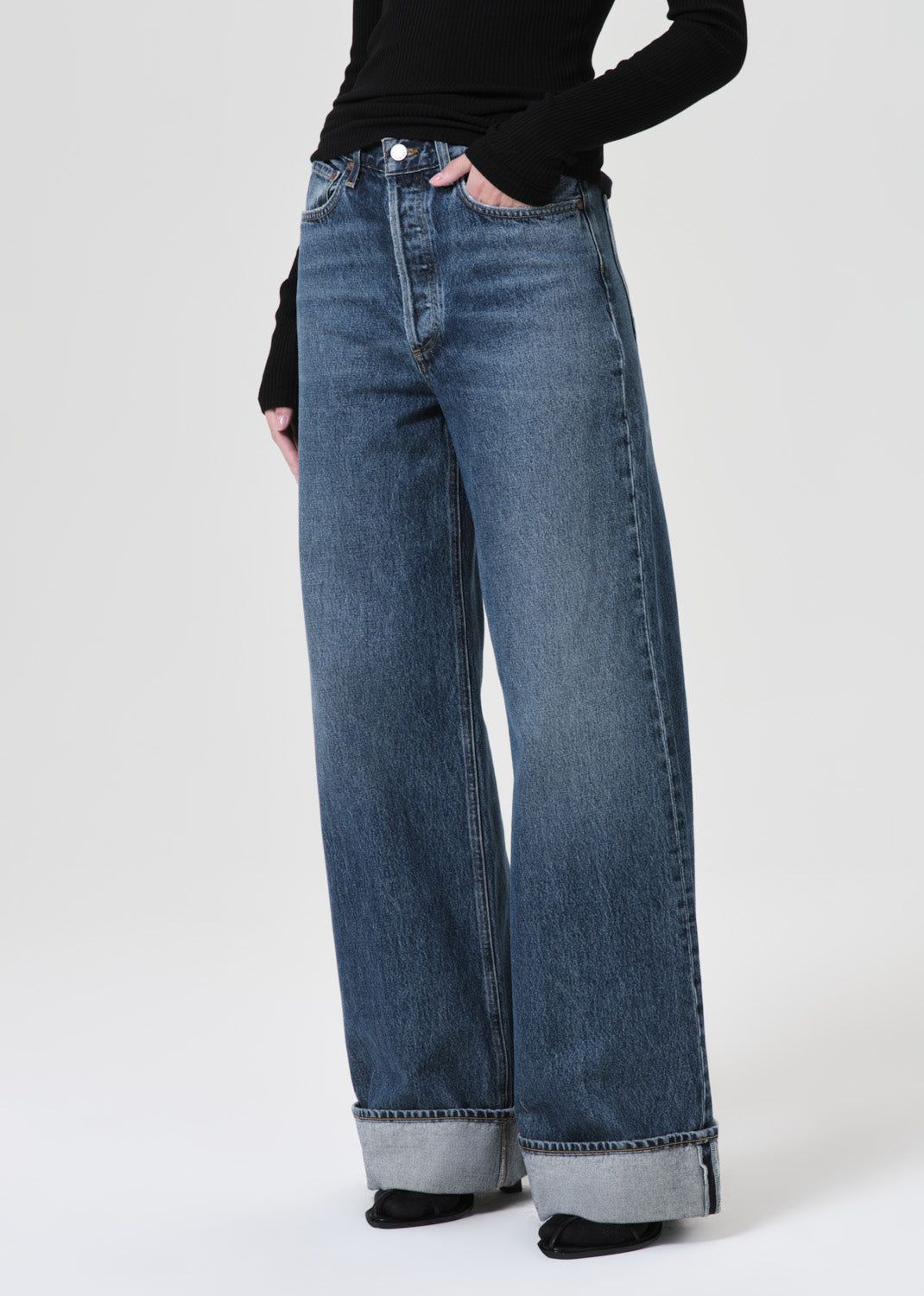 Denim Agolde Dame High Rise Wide Leg Femme Control | XLVEO-9831