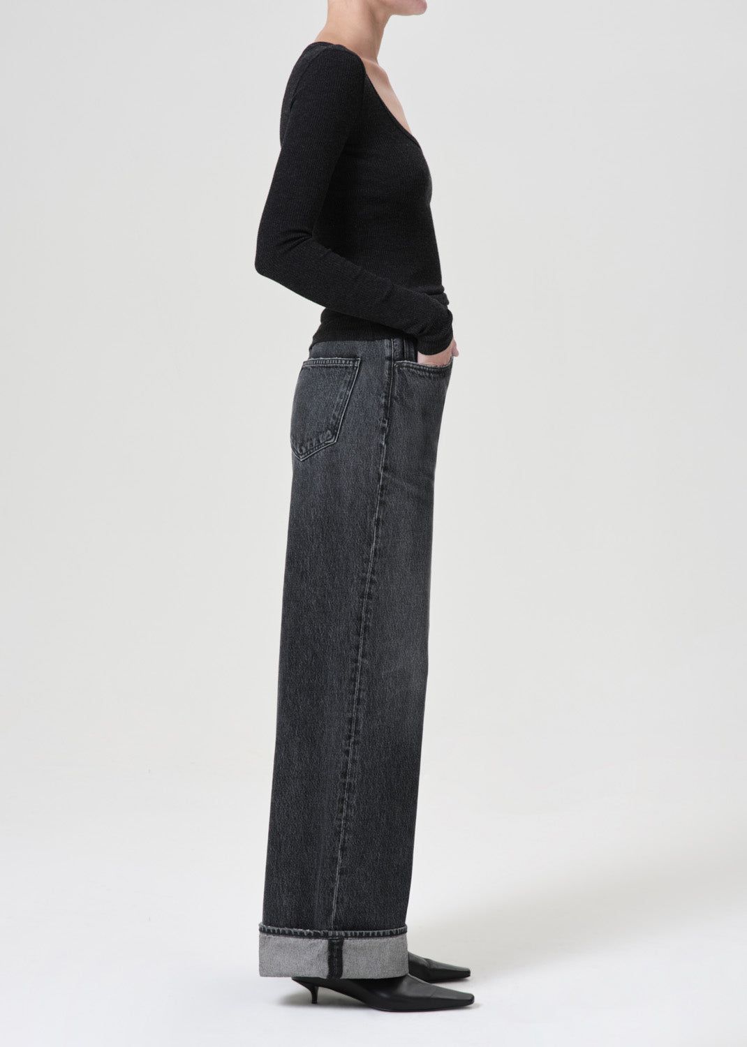 Denim Agolde Dame High Rise Wide Leg Femme Ditch | ZHOLV-7840