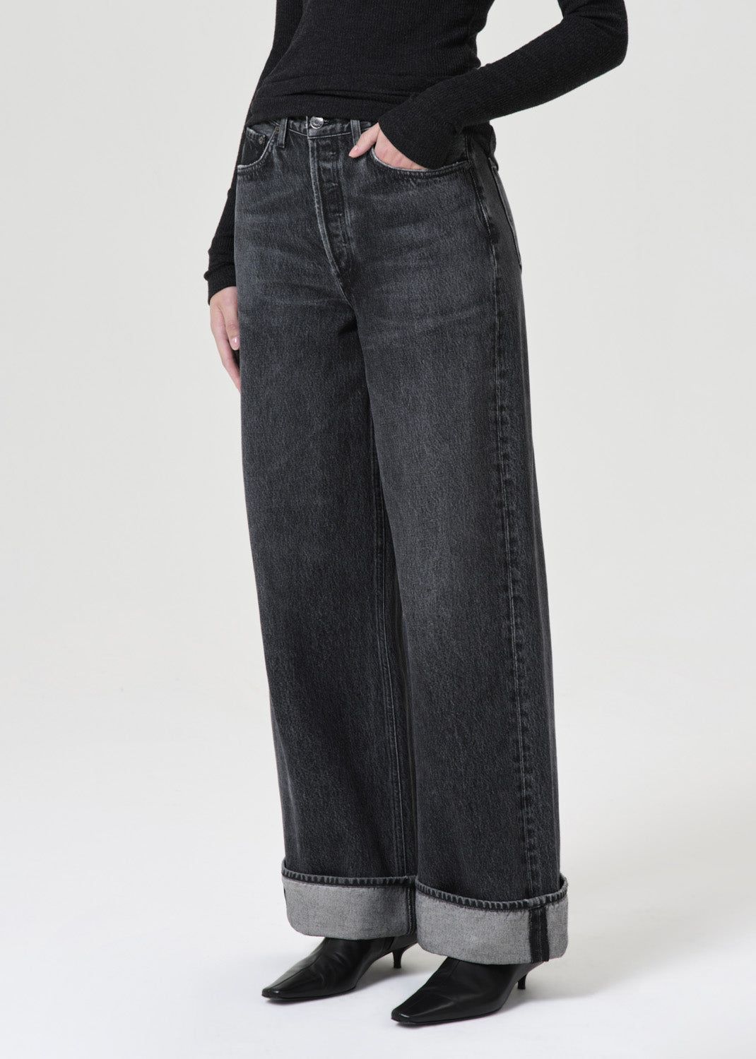 Denim Agolde Dame High Rise Wide Leg Femme Ditch | ZHOLV-7840
