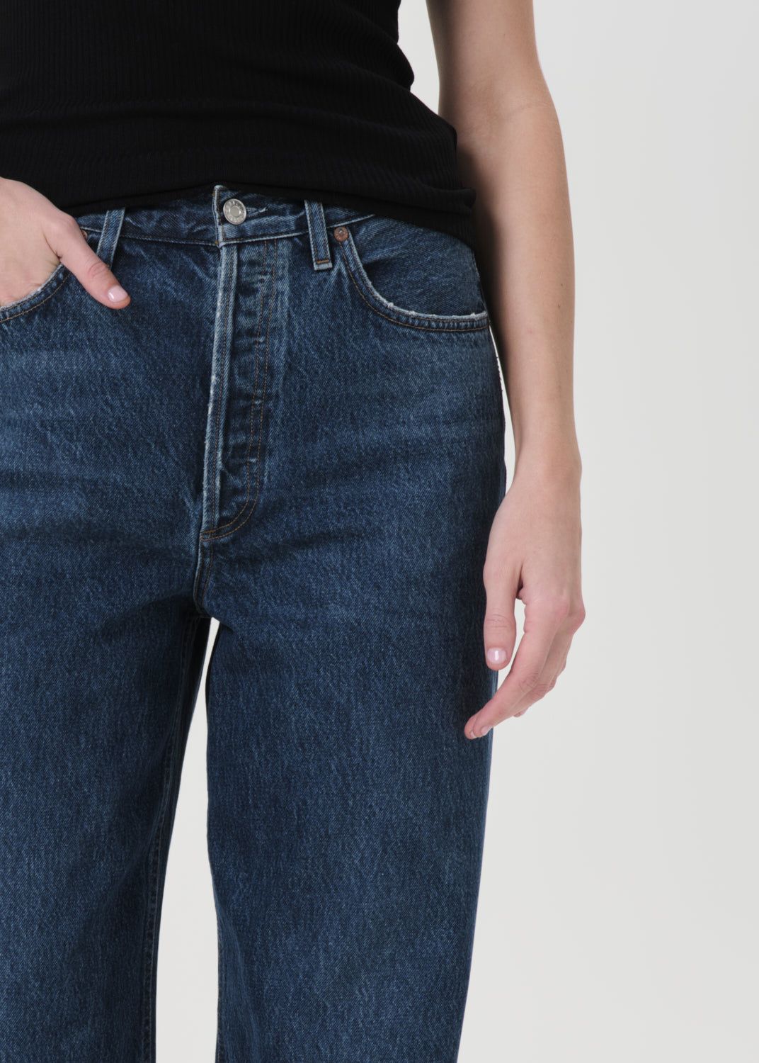 Denim Agolde Dame High Rise Wide Leg No Cuff Femme Enamour | BLTKF-8956