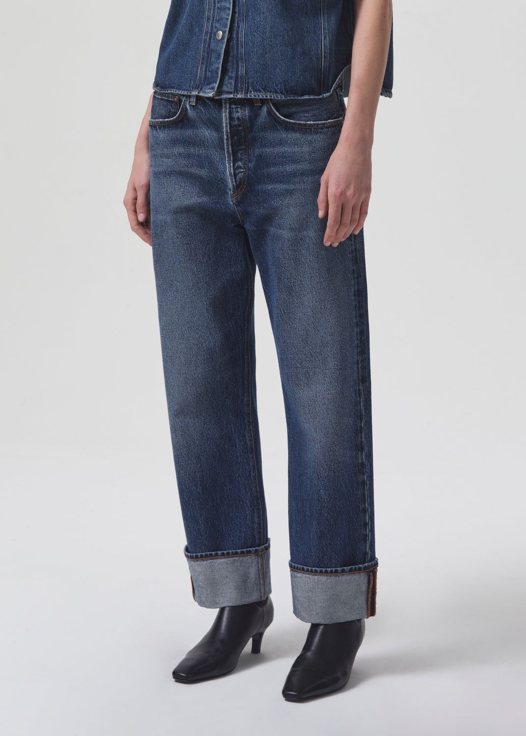 Denim Agolde Fran Low Slung Straight Femme Control | KXEYI-0673