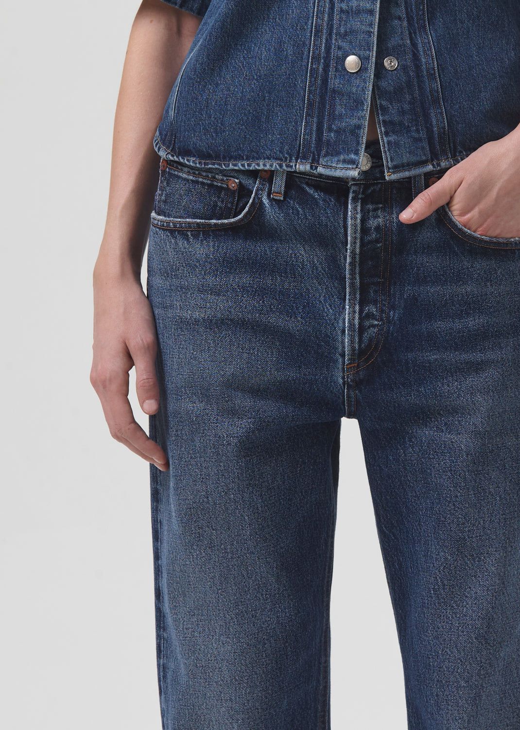 Denim Agolde Fran Low Slung Straight Femme Control | KXEYI-0673