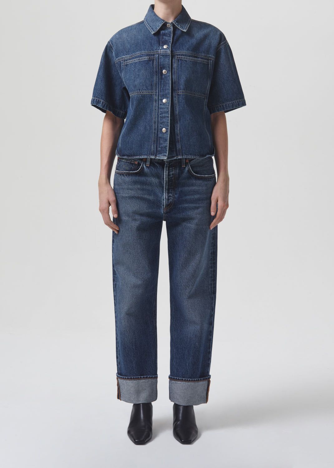 Denim Agolde Fran Low Slung Straight Femme Control | KXEYI-0673