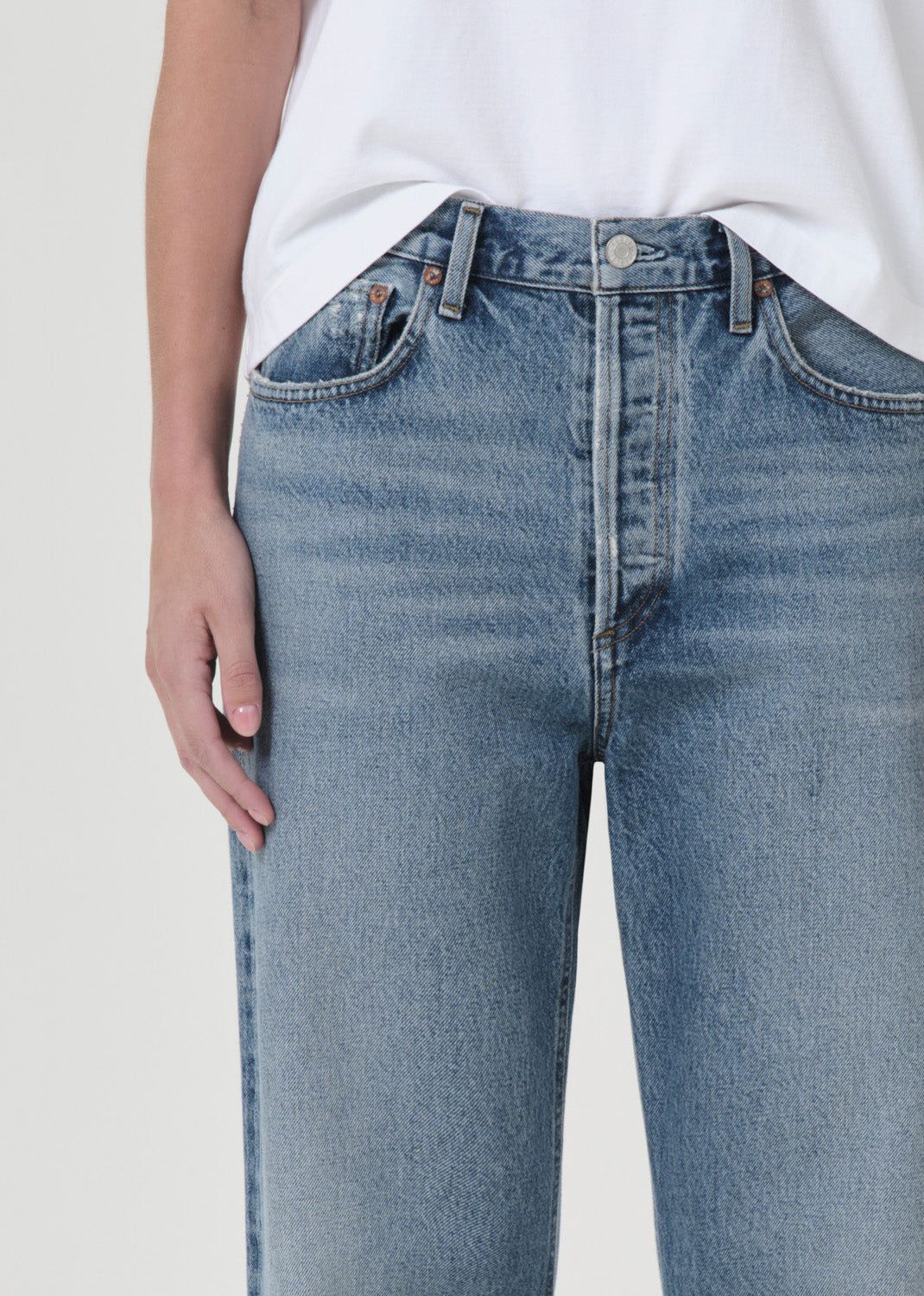 Denim Agolde Fran Low Slung Straight Femme Invention | NJCUP-0965