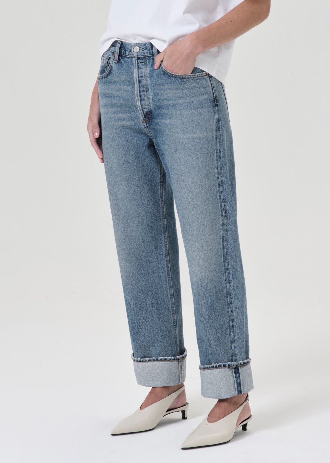 Denim Agolde Fran Low Slung Straight Femme Invention | NJCUP-0965