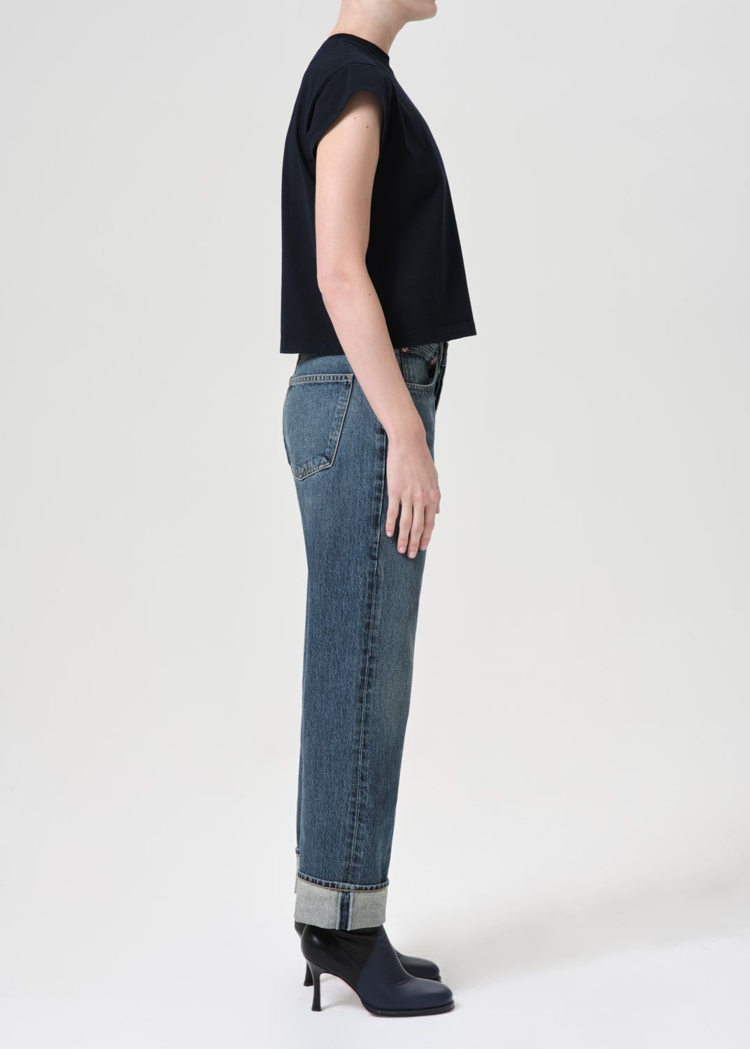 Denim Agolde Fran Low Slung Straight Femme Dwell | NKXYD-0189