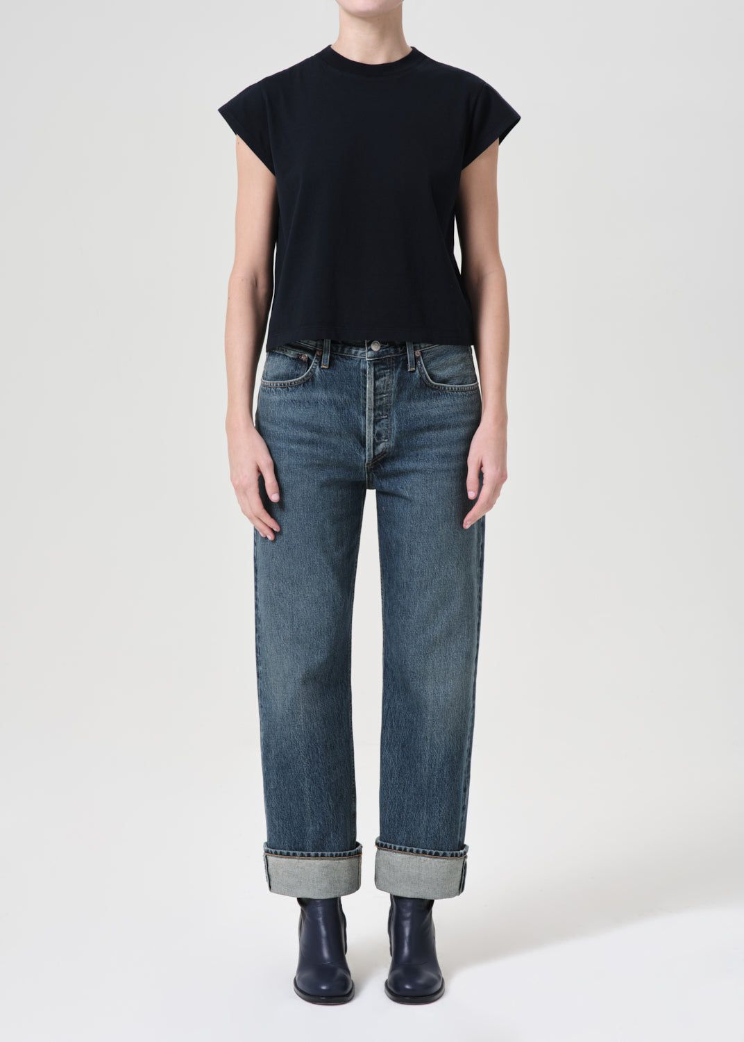 Denim Agolde Fran Low Slung Straight Femme Dwell | NKXYD-0189