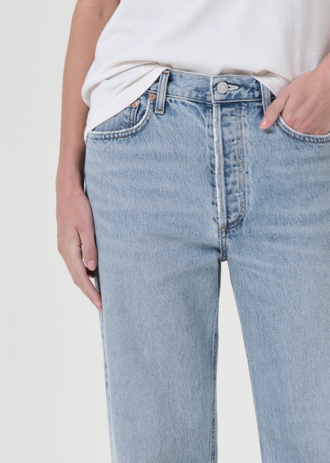 Denim Agolde Fran Low Slung Straight Femme Force | COTFY-1967