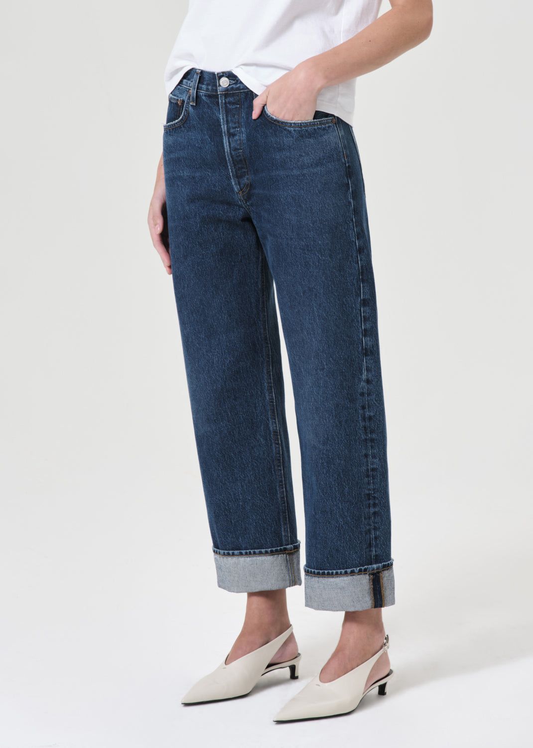 Denim Agolde Fran Low Slung Straight Femme Enamour | FSTOQ-3678