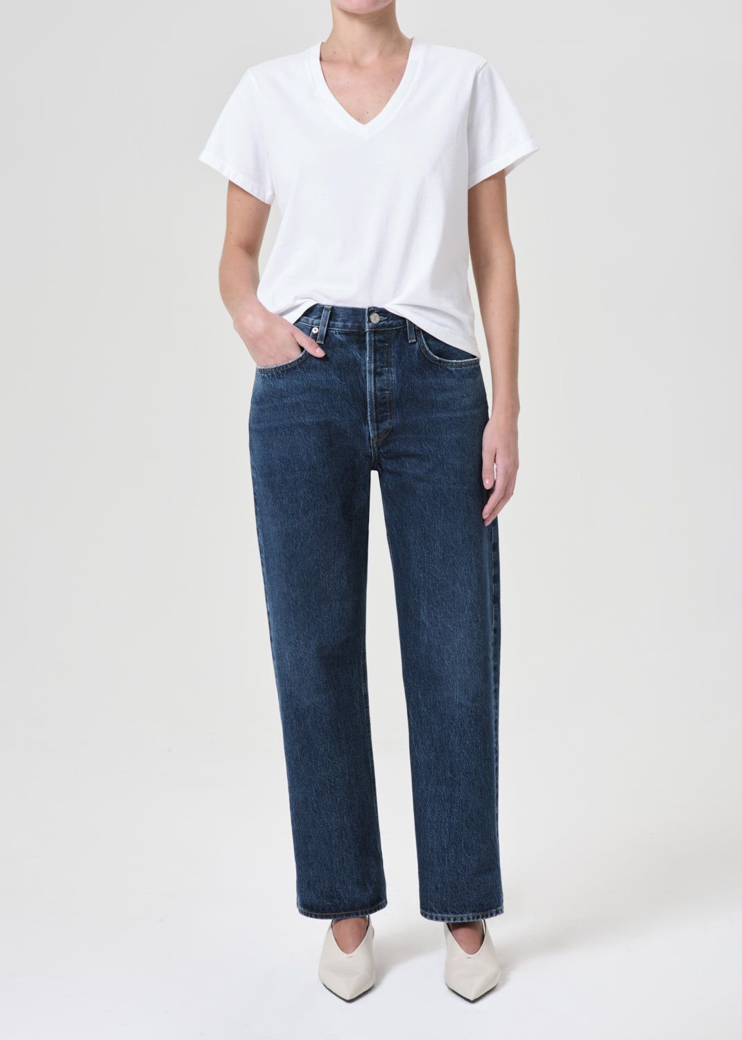 Denim Agolde Fran Low Slung Straight Femme Enamour | FSTOQ-3678