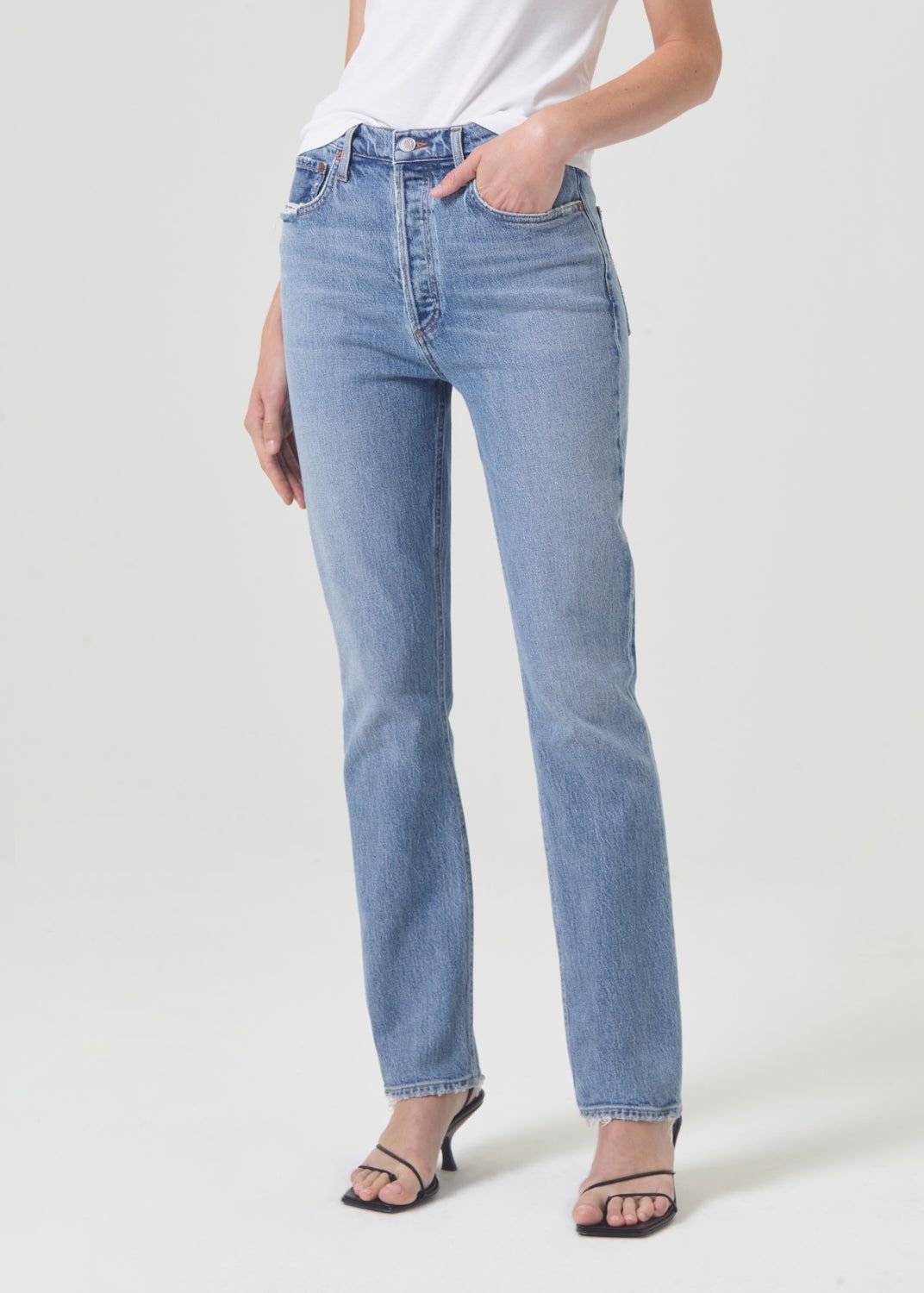Denim Agolde Freya High Rise Slim Stretch Femme Quiver | ITCDO-4036