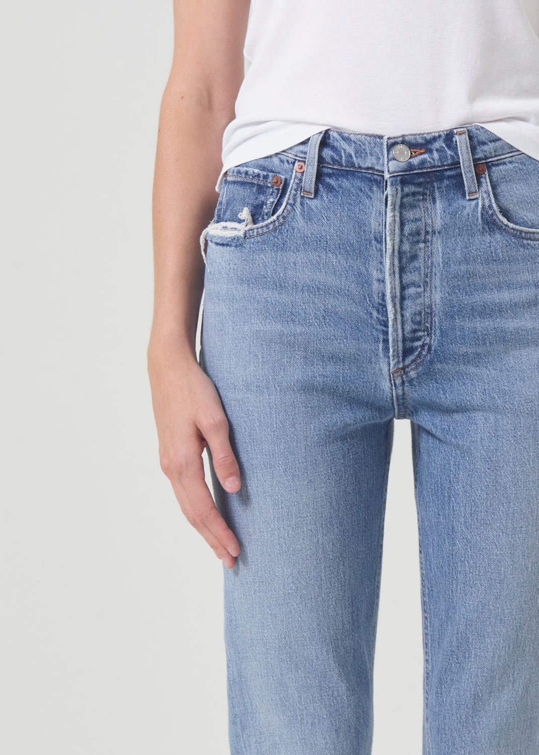 Denim Agolde Freya High Rise Slim Stretch Femme Quiver | ITCDO-4036