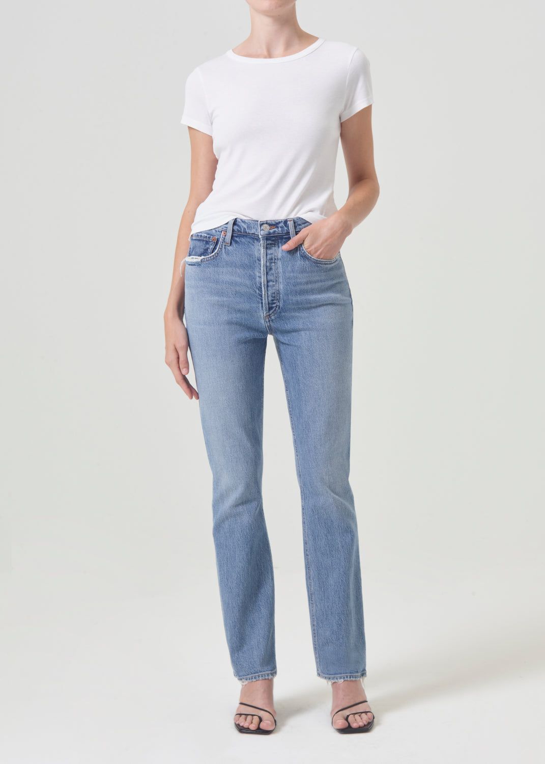 Denim Agolde Freya High Rise Slim Stretch Femme Quiver | ITCDO-4036