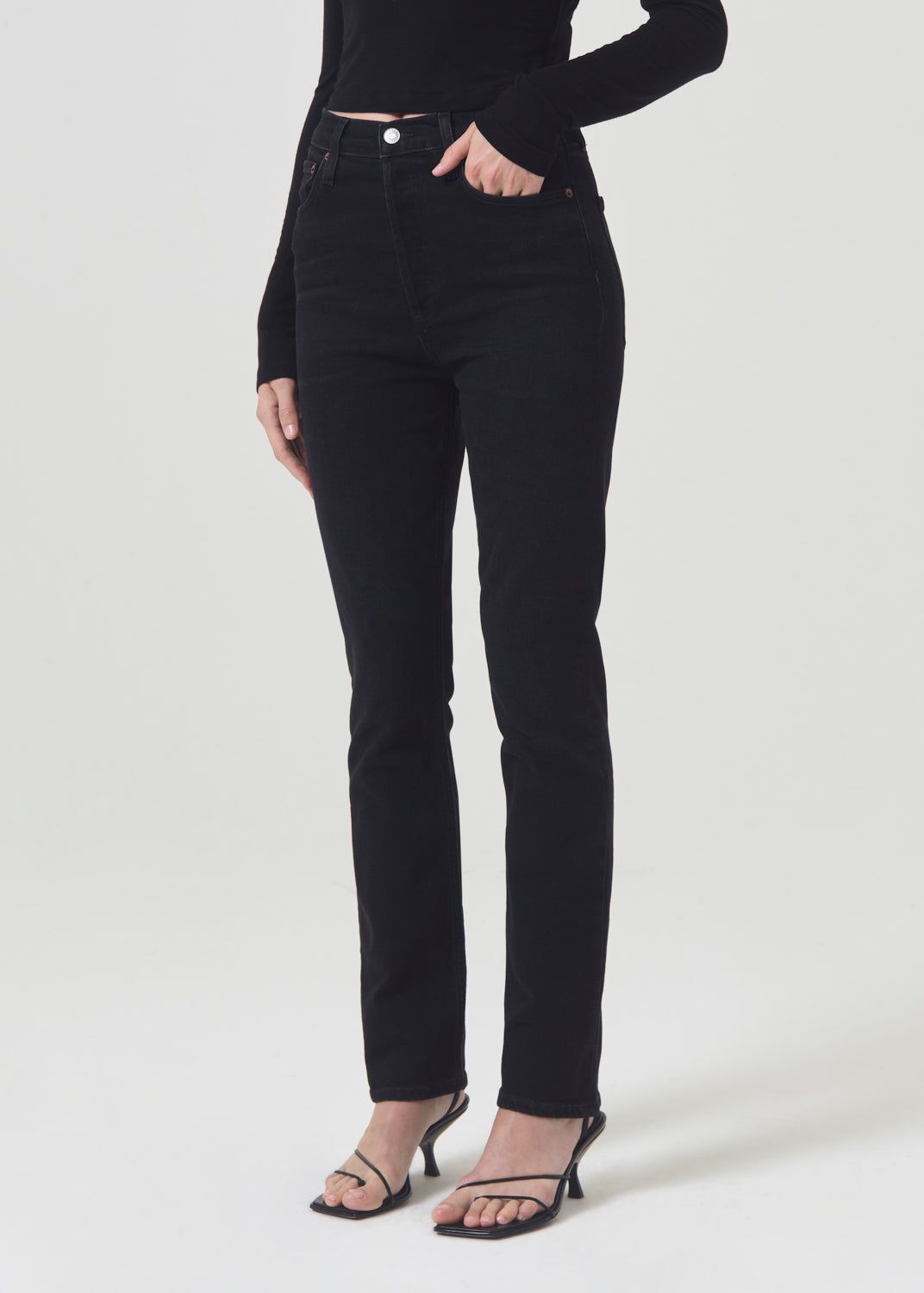 Denim Agolde Freya High Rise Slim Stretch Femme Hush | MHVJE-7532