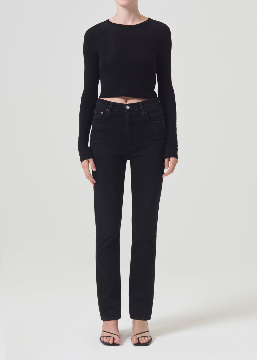 Denim Agolde Freya High Rise Slim Stretch Femme Hush | MHVJE-7532