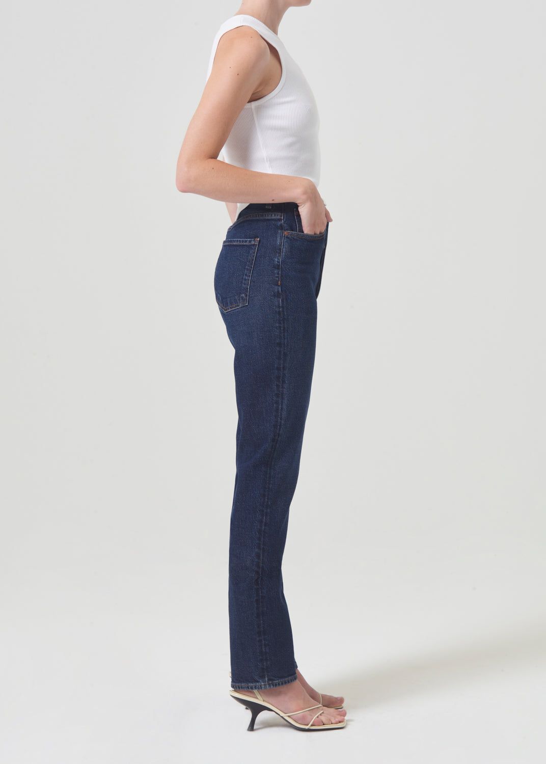 Denim Agolde Freya High Rise Slim Stretch Femme Divided | AHGDL-2865