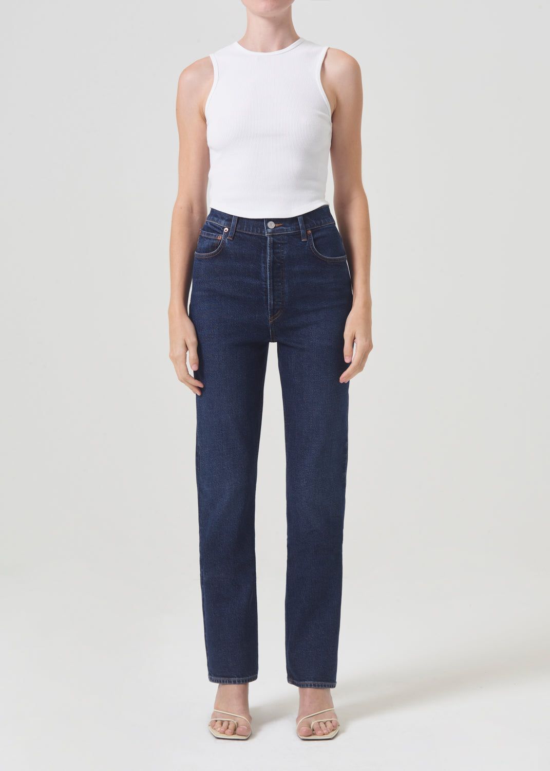 Denim Agolde Freya High Rise Slim Stretch Femme Divided | AHGDL-2865